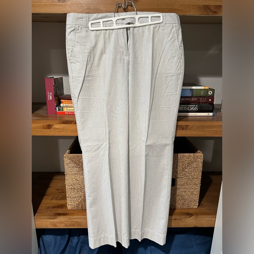 J. Crew City Fit Pinstripe Pant